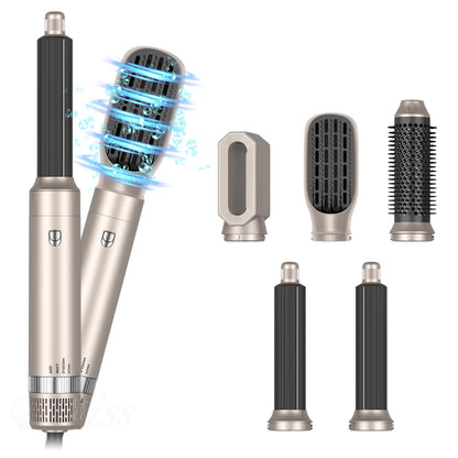 Professional Hair Dryer 5 in 1 Hair Styler Hot Air Comb Electric Hair Heating Brush High Speed Blow Dryer Hair Brush