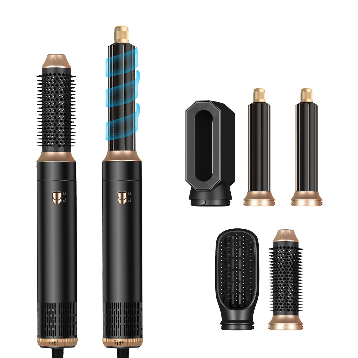 Professional Hair Dryer 5 in 1 Hair Styler Hot Air Comb Electric Hair Heating Brush High Speed Blow Dryer Hair Brush